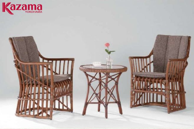 ラタンの老舗KAZAMA（カザマ）〔ルロットアームチェア〕 02-0336-93