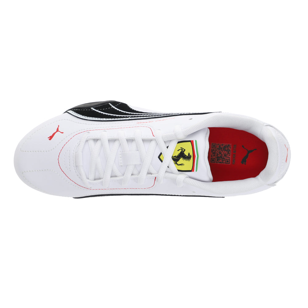 Shop White Mens Scuderia Ferrari Catch Lace Up Sneakers – Shoebacca