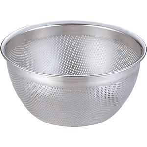 三宝産業 YUKIWA UK 18-8 ステンレス HACCP パンチング ざる 浅型 35cm