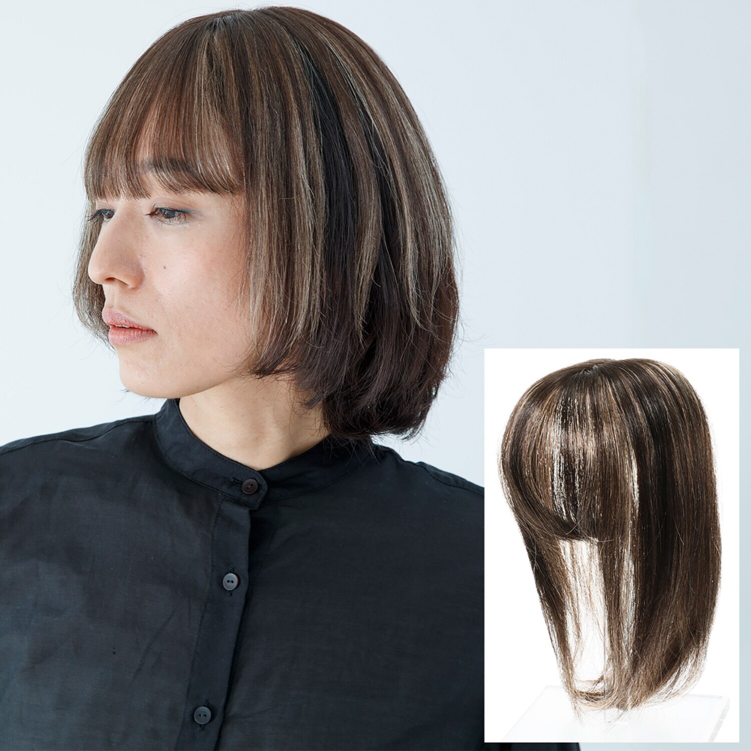 ギンカウィンカ ドレスドヘアー ショートスタイル前髪あり ピン2個付