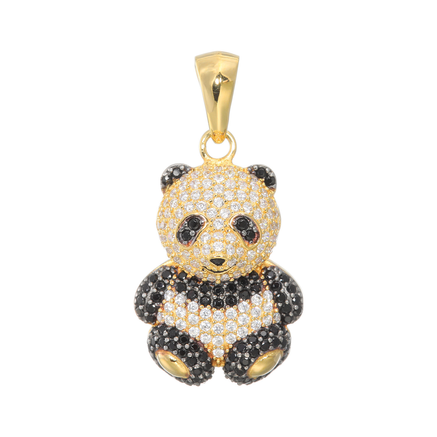 ファシーノアルジェント シルバー CZ ジョイフルパンダ ペンダント