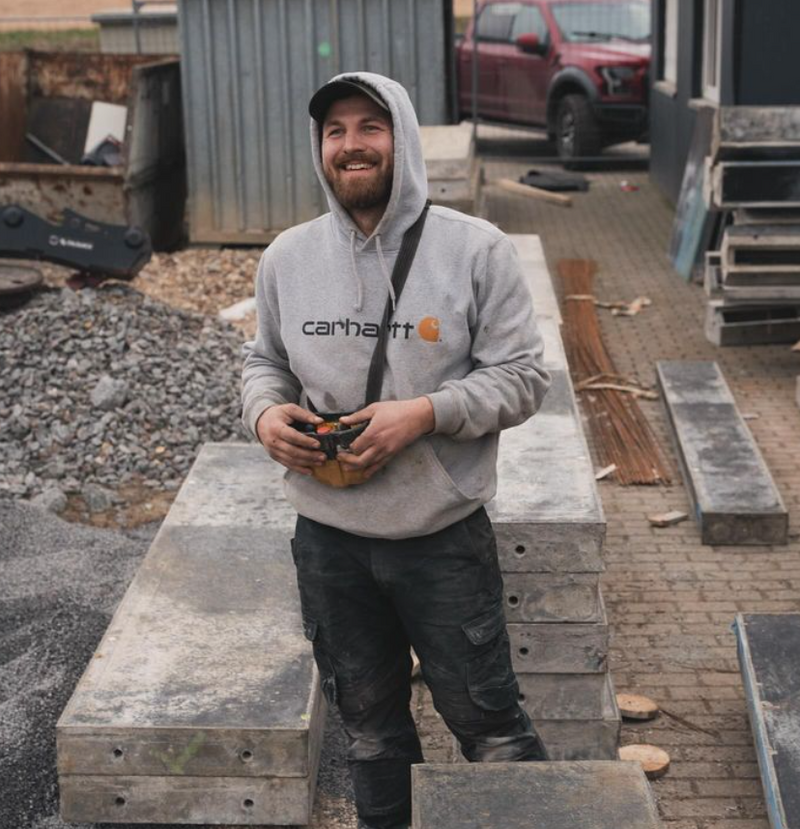 Carhartt Signature Logo Sweater Heather Grey 100074 - Livestock