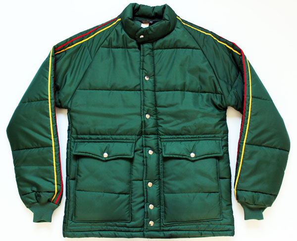 70s Swingster 中綿入り ナイロン レーシングジャケット 緑 M
