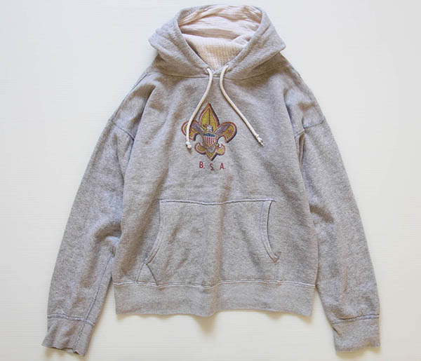 60s BSA ボーイスカウト 染み込みプリント フード裏サーマル