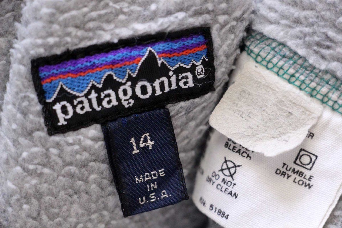 90s USA製 patagoniaパタゴニア シェルドシンチラ フリースライナー