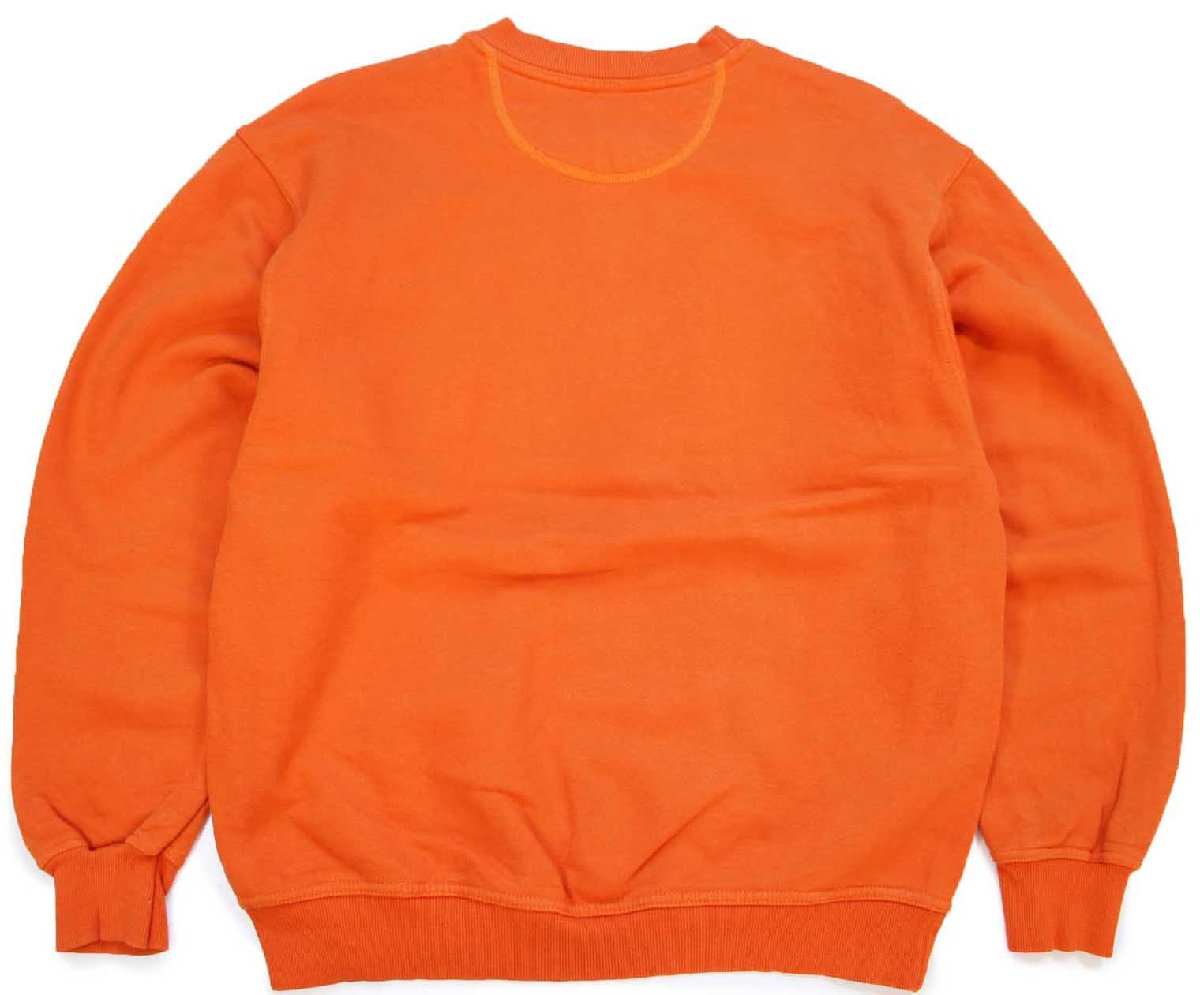 90s PLUMA BY RUSSELLラッセル 無地 スウェット オレンジ L☆ブランク