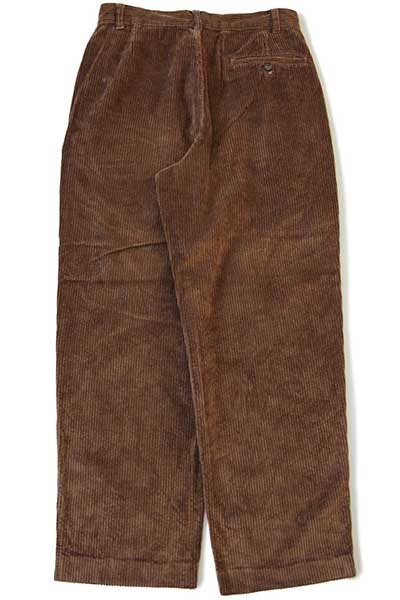 90s イタリア製 PEPPER ツータック コットン 太畝 コーデュロイパンツ