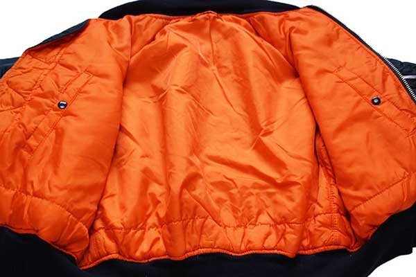 90s USA製 ALPHAアルファ MA-1 フライトジャケット 紺 L - Sixpacjoe