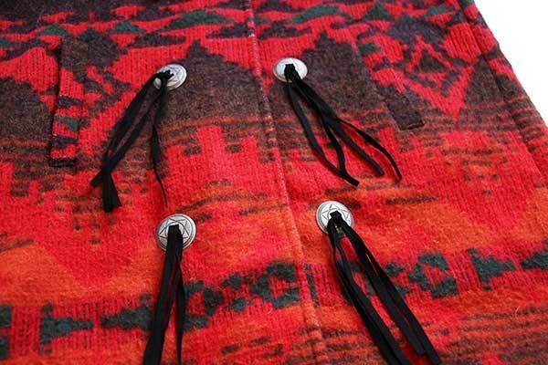 90s USA製 Woolrichウールリッチ ネイティブ柄 ロング ウール