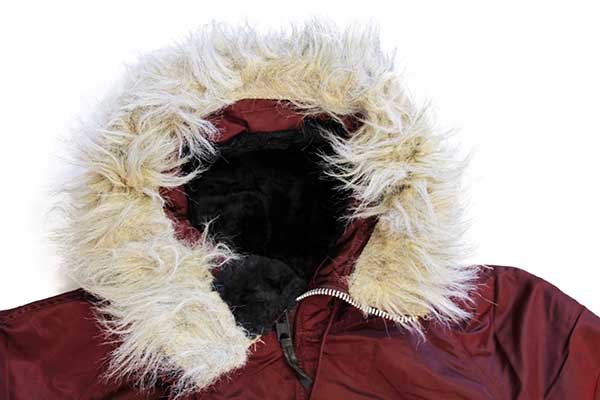 90s USA製 ALPHAアルファ N-3B フライトジャケット ワインレッド M