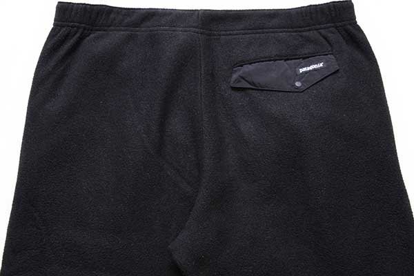 00s メキシコ製 patagoniaパタゴニア シンチラ フリースパンツ 黒 M