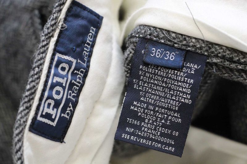 90s ポルトガル製 ポロ ラルフローレン ツータック スラックス