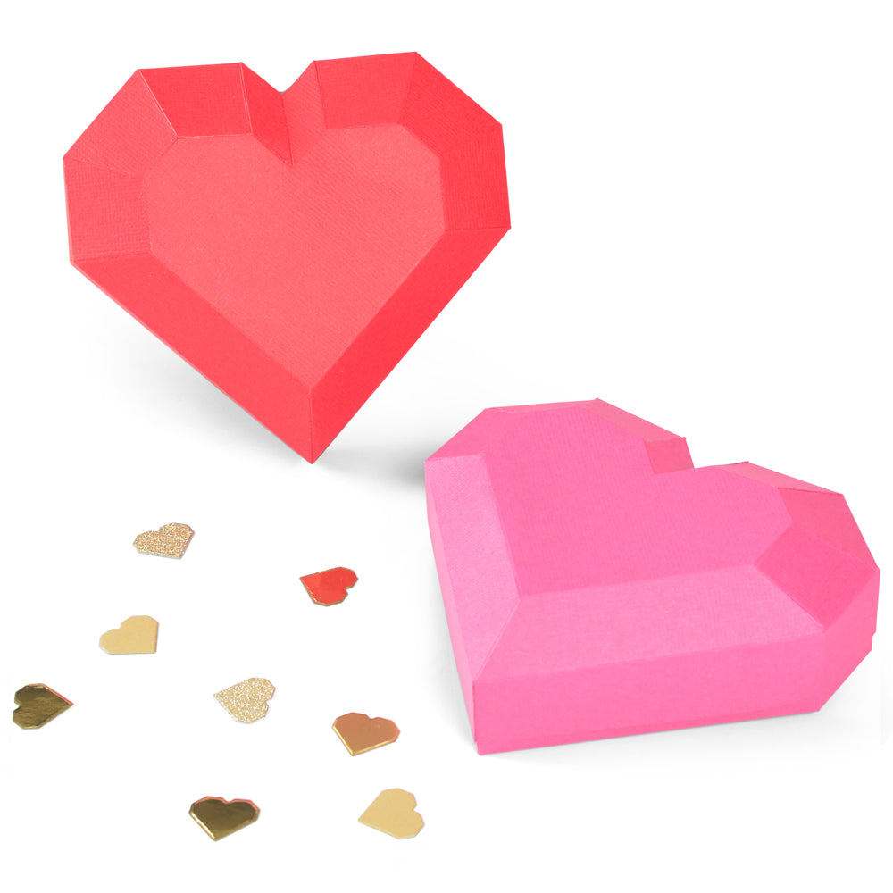 Sizzix Thinlits Die Set 6PK - Geo Heart Box – Sizzix.com
