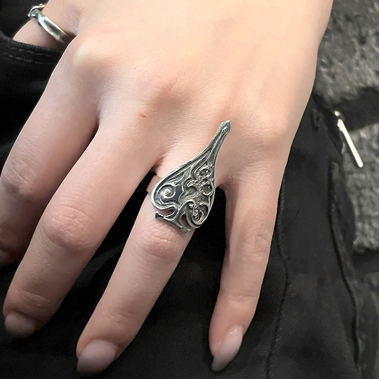 エフエーエル F.A.L FAL シルバー リング Destiny arrow スペード