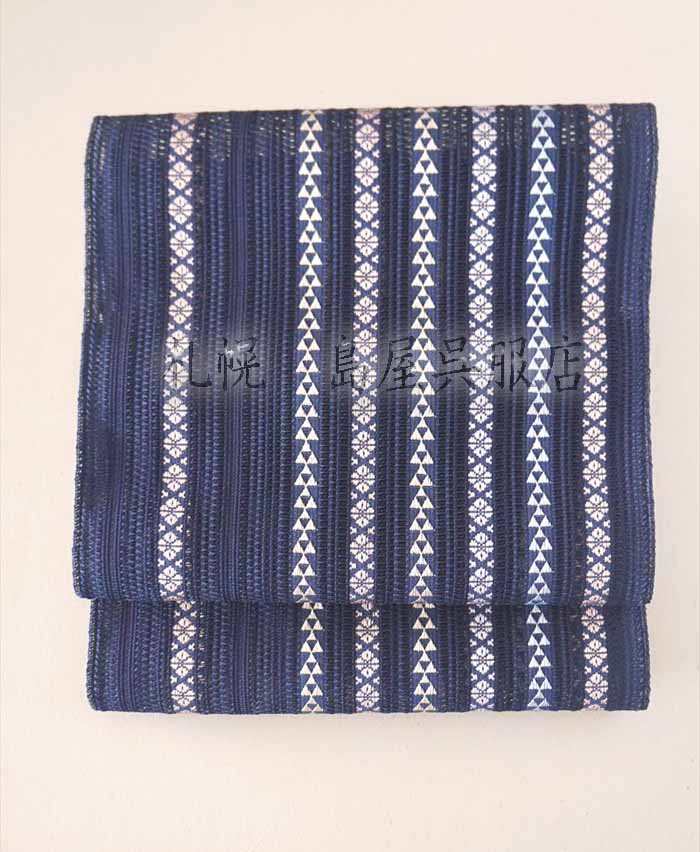 八寸名古屋帯：博多織・羅七献上