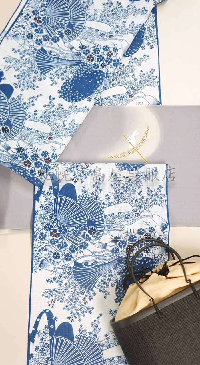 夏）九寸名古屋帯：月の舟