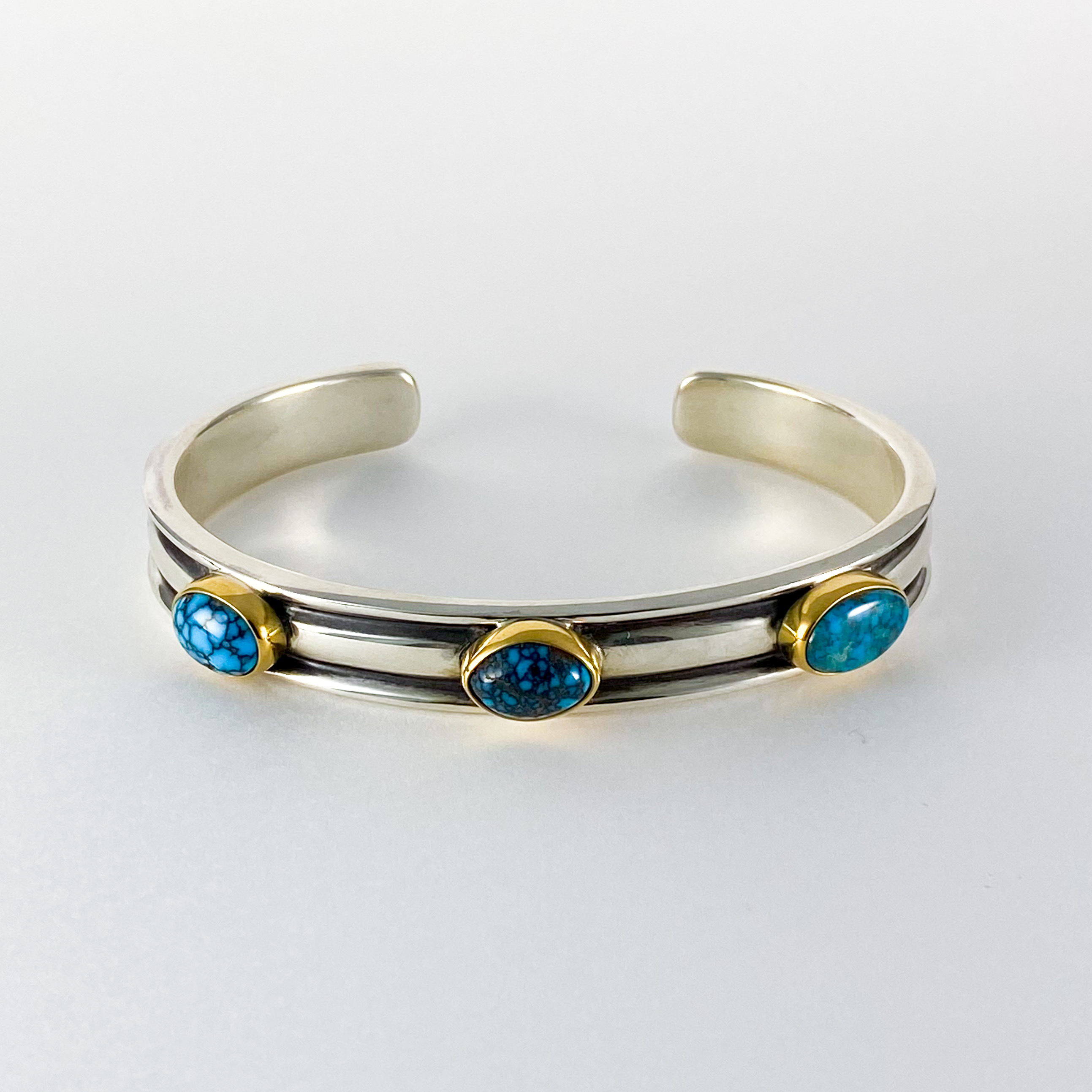 カスタムオーダー品 3大ターコイズ バングル | ターコイズ・メンズ