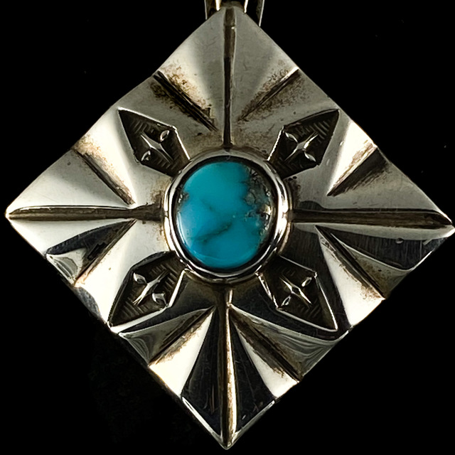 インディアンジュエリー ペンダント トップ 45 | ターコイズ・メンズ