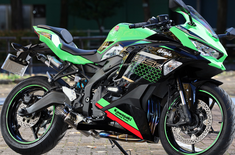 Kawasaki Ninja ZX-25R/SE (2BK-ZX250E) POWERBOX FULLチタンブルー