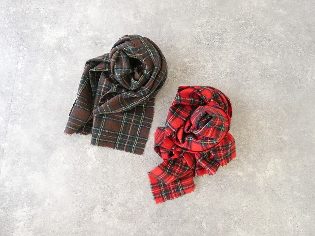 R&D.M.Co-(オールドマンズテーラー) WOOL TARTAN CHECK MUFFLER