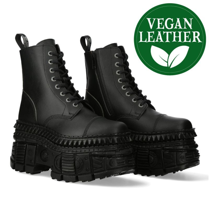 取り寄せ] M-WALL083C-V1/ 厚底ブーツ / ビーガンレザー【NEW ROCK