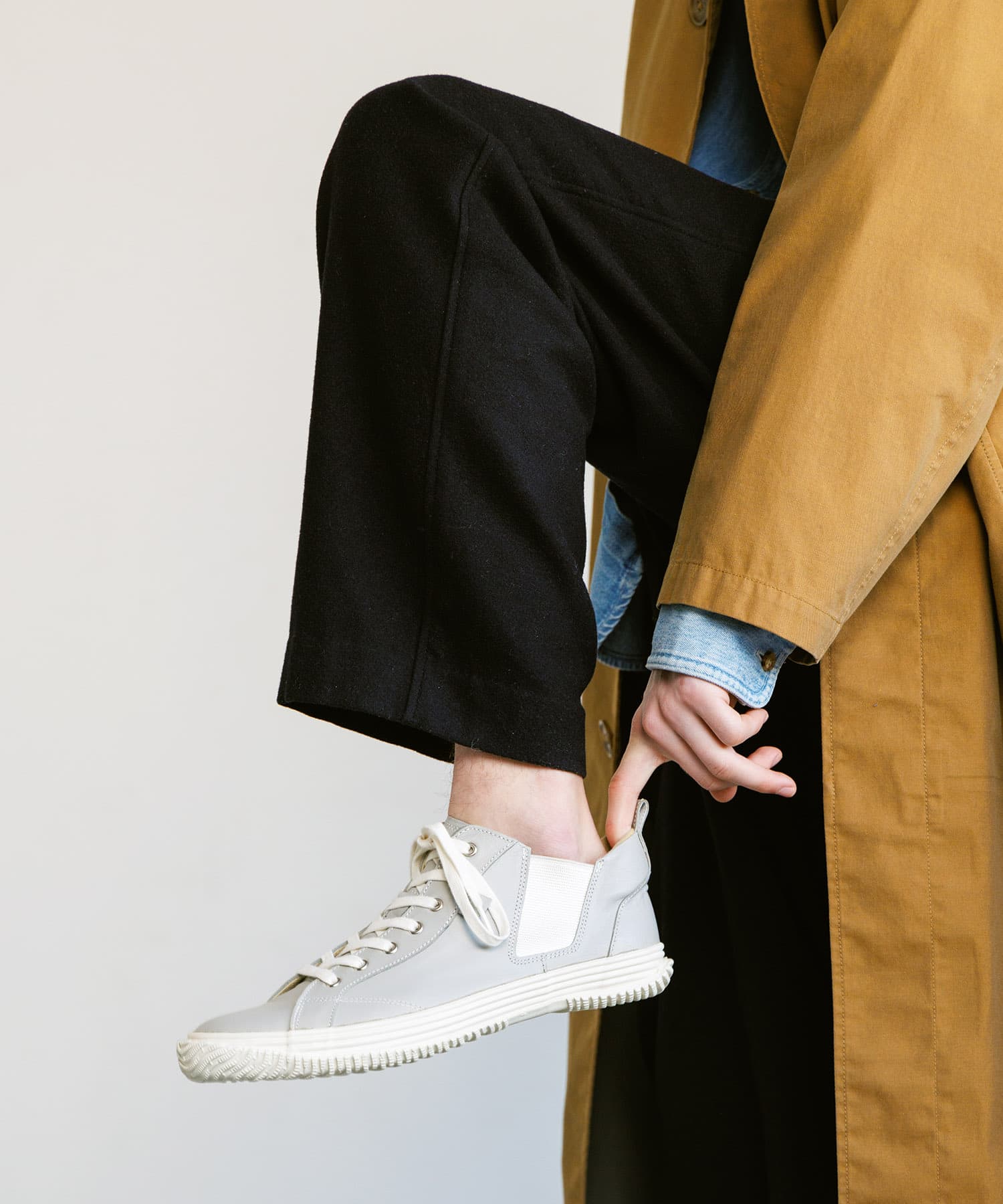 SP-442 Light Gray | 国産ハンドメイド スニーカー スピングル