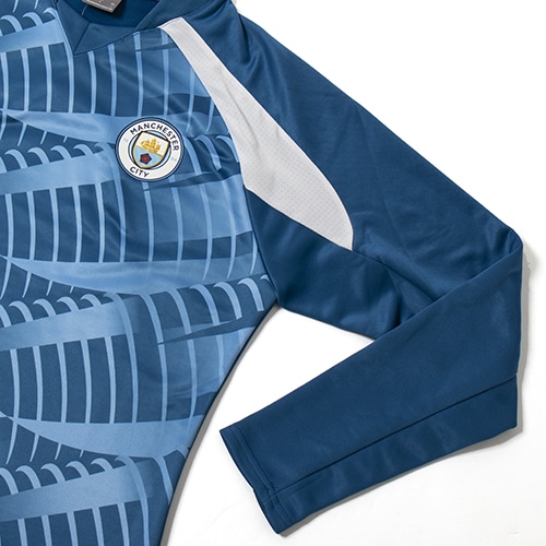 23-24 マンチェスター・シティ プレマッチニットトップ／サッカー