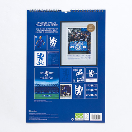 2026 チェルシー A3壁掛けデラックスカレンダー／サッカーショップKAMO