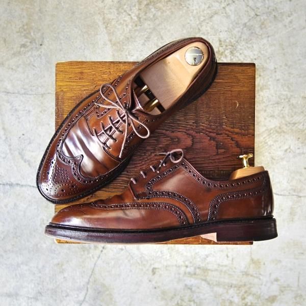 極上☆クロケット＆ジョーンズ UK7.5/US8D【希少☆コードバン/ダーク