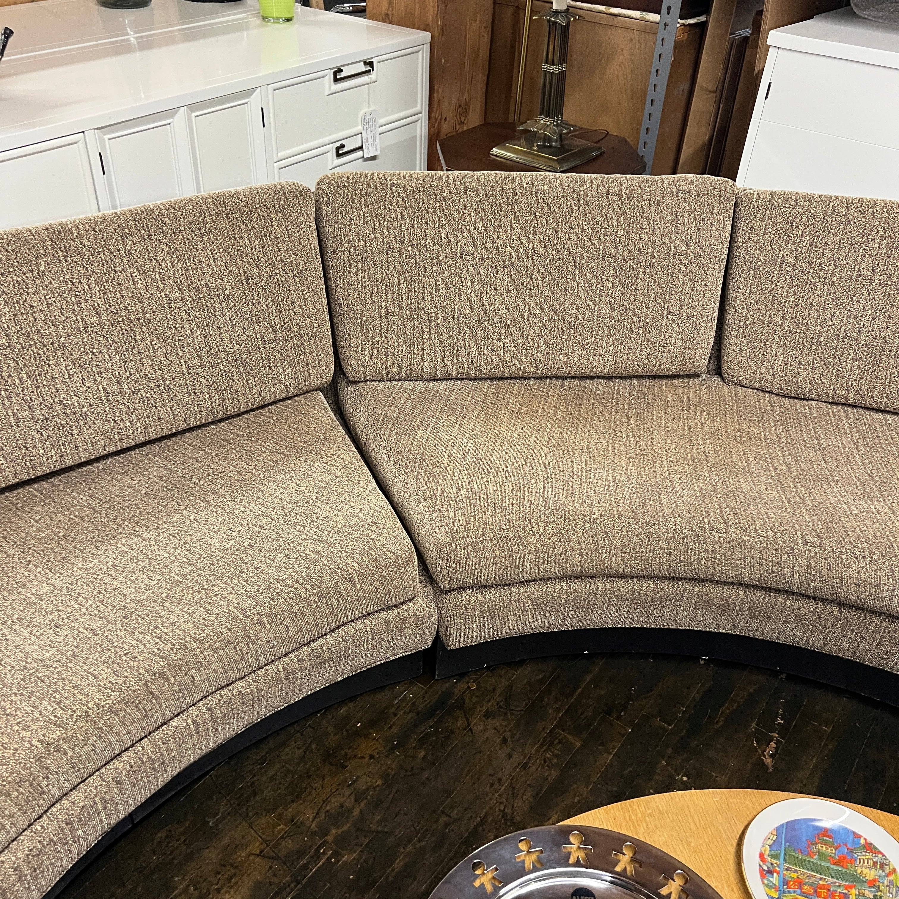 Erwin Lambeth for John Stuart Mid-Century Semi-Circular Sofa circa