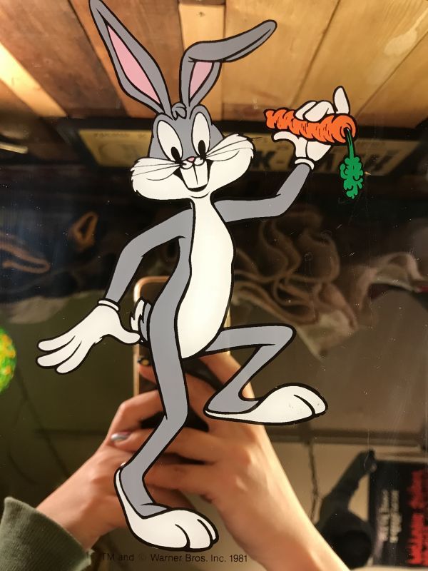 Warner Bros Looney Tunes “Bugs Bunny” Pub Mirror バッグスバニー