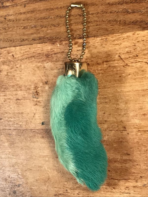 Rabbit Foot Lucky Charm Keychain ラビットラッキーチャーム