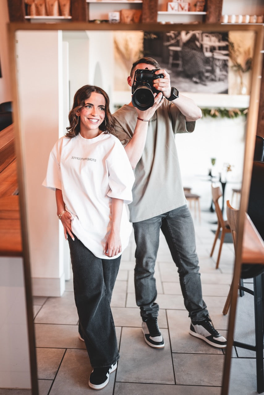 Men's Oversized Coffee Tee 