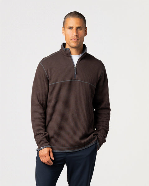 Men's Maverick Waffle Knit Quarter Zip Pullover – Storm Creek