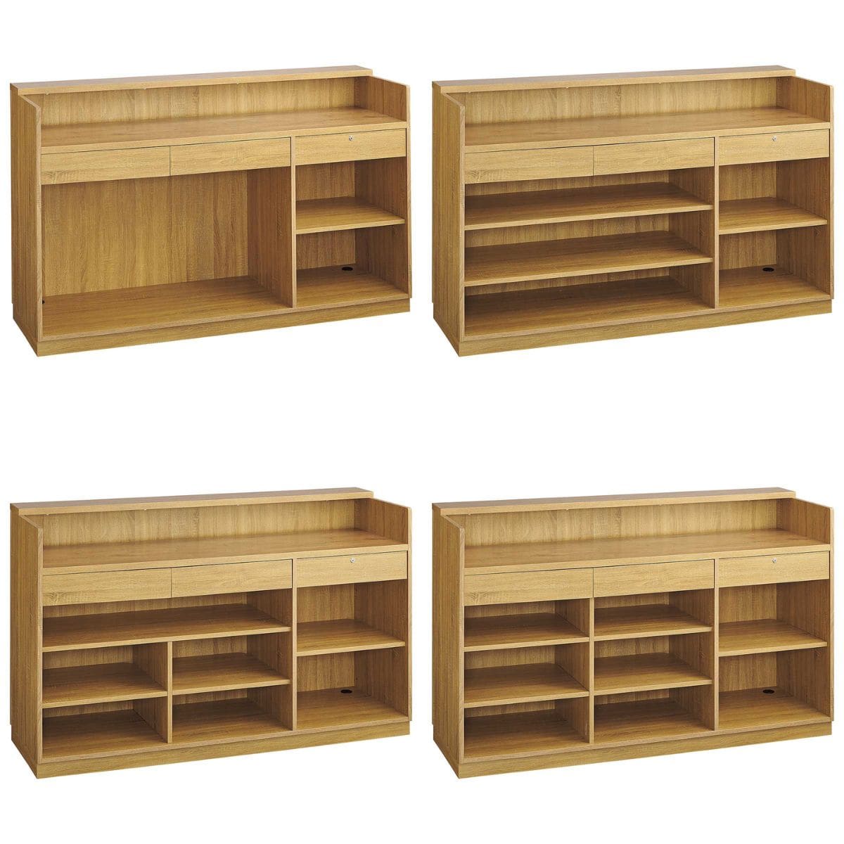 レジカウンター 小天板タイプ 幅180cm ラスティック柄〔ストエキ