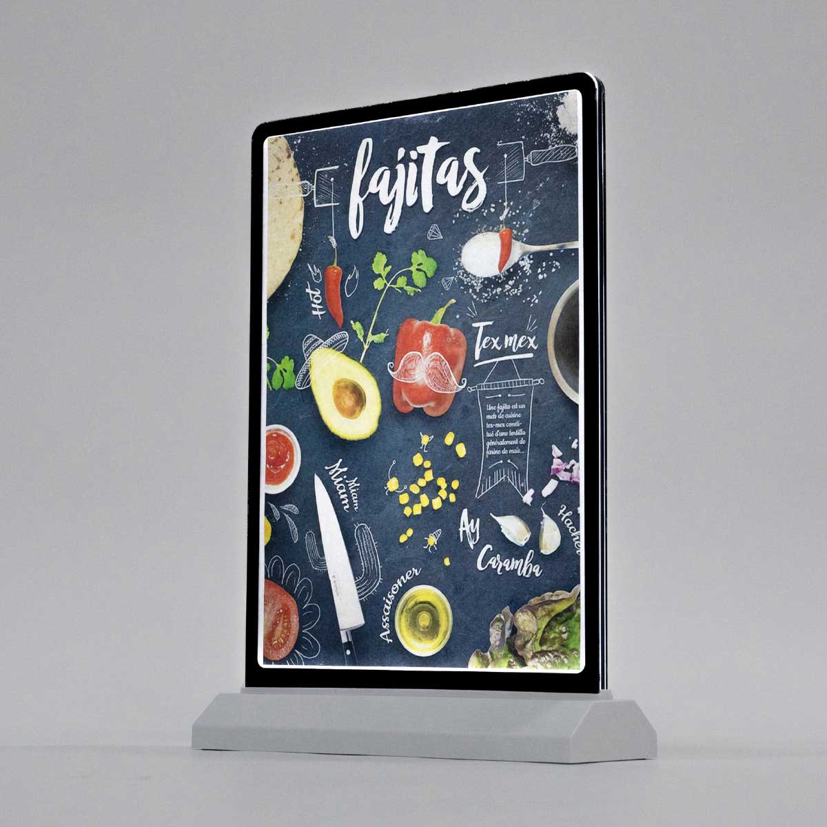 卓上LEDポスターパネル (両面仕様) 2台セット