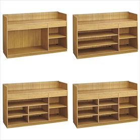 レジカウンター 小天板タイプ 幅180cm ラスティック柄〔ストエキ