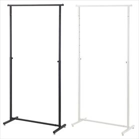 オーバーハングタイプ ハンガーラック 幅120cm 角パイプ〔ストエキ