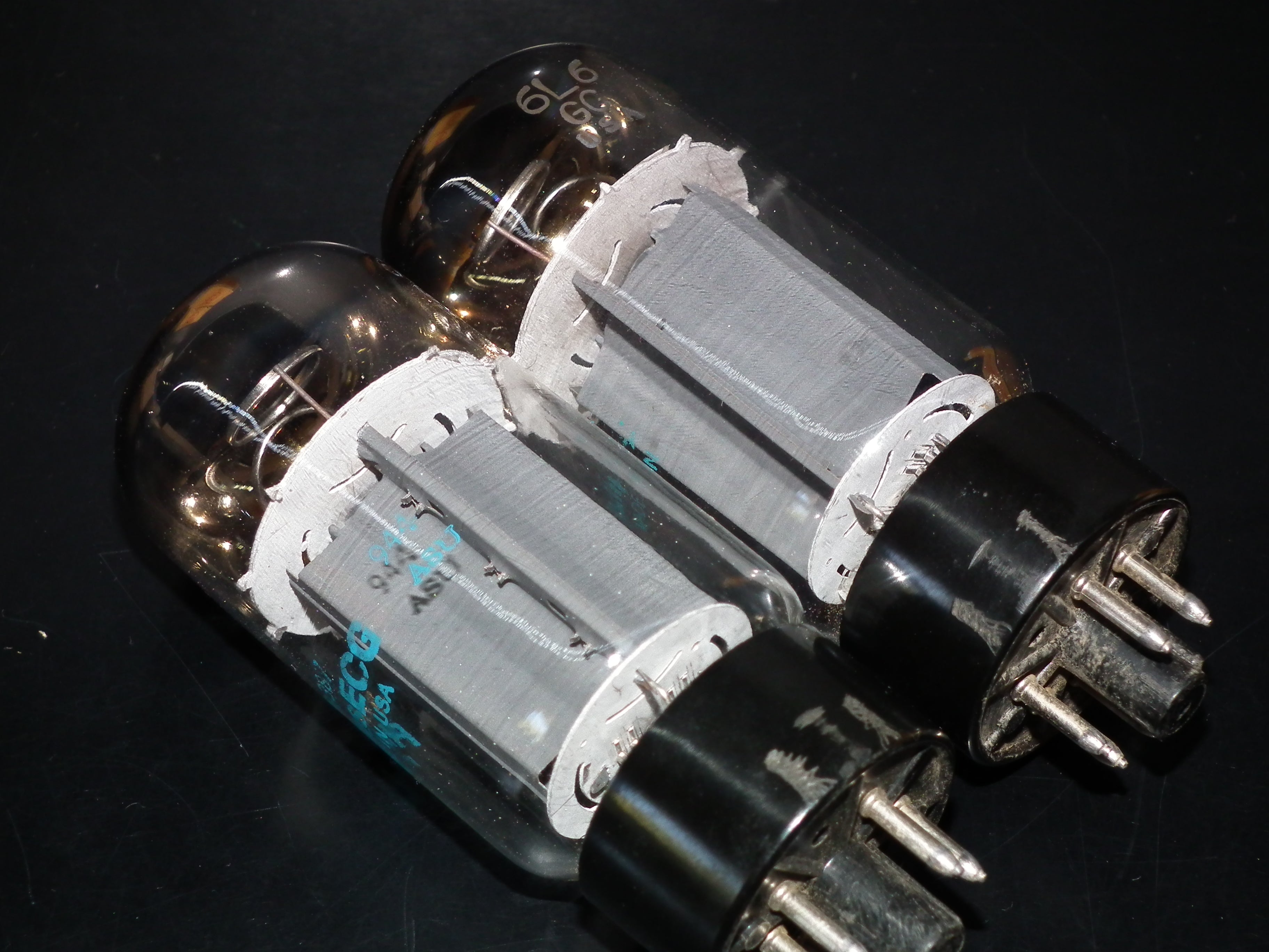 6L6GC Sylvania ECG Philips USA Matched Pair Tested NOS – tubes.rs