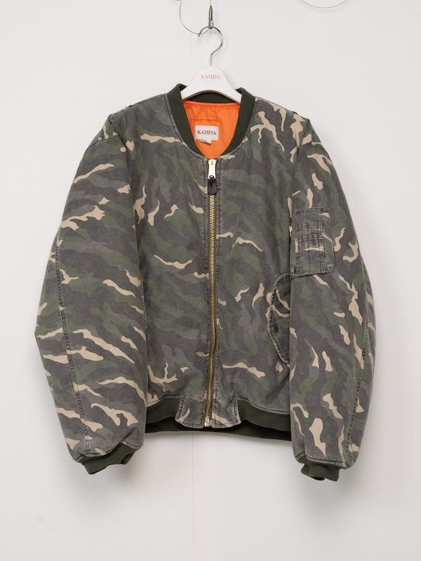 KAMIYA - 【24AW】フォステックス コラボ カモ ウォッシュ加工 MA-1