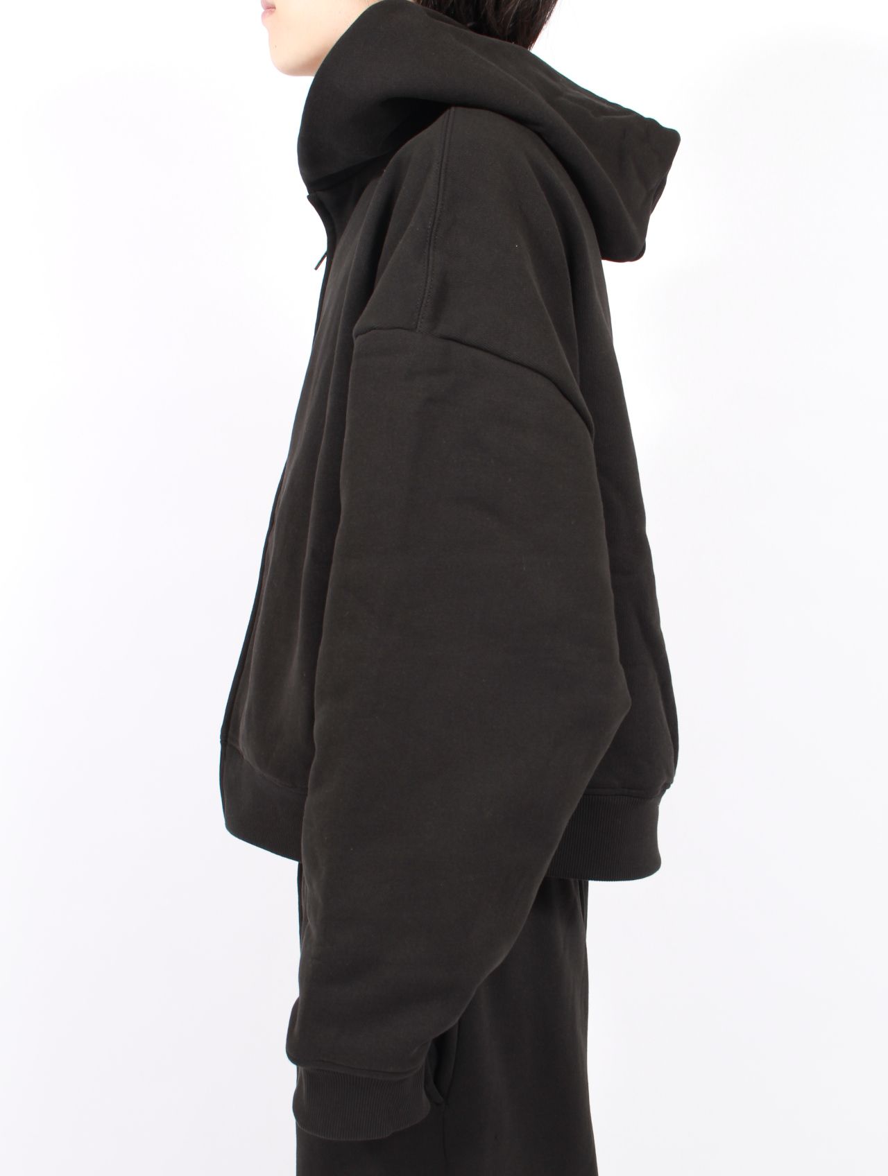 entire studios - サーマル フード ジップアップ パーカー / THERMAL