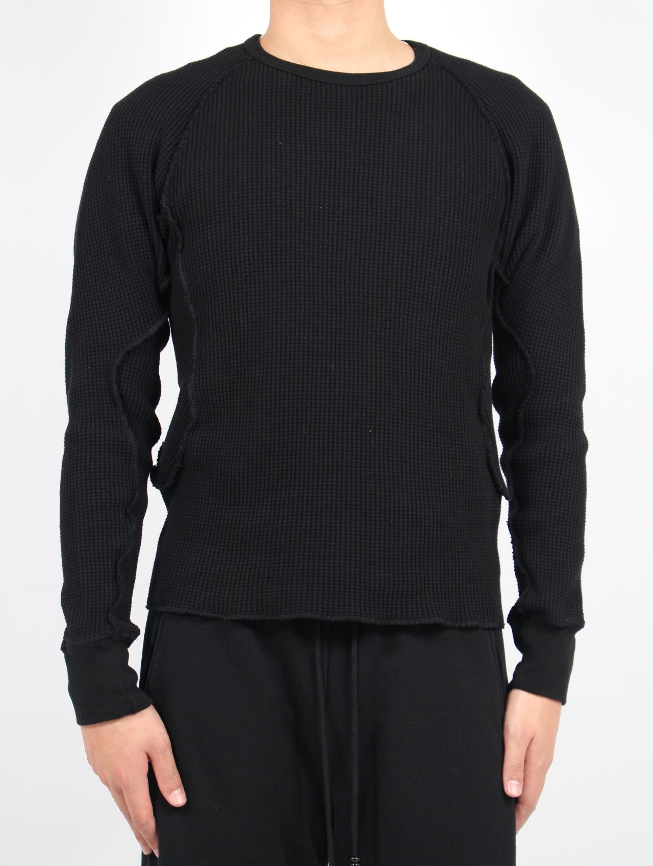 NVRFRGT - 【25SS】ワッフル サーマル ロングスリーブ 長袖 Tシャツ