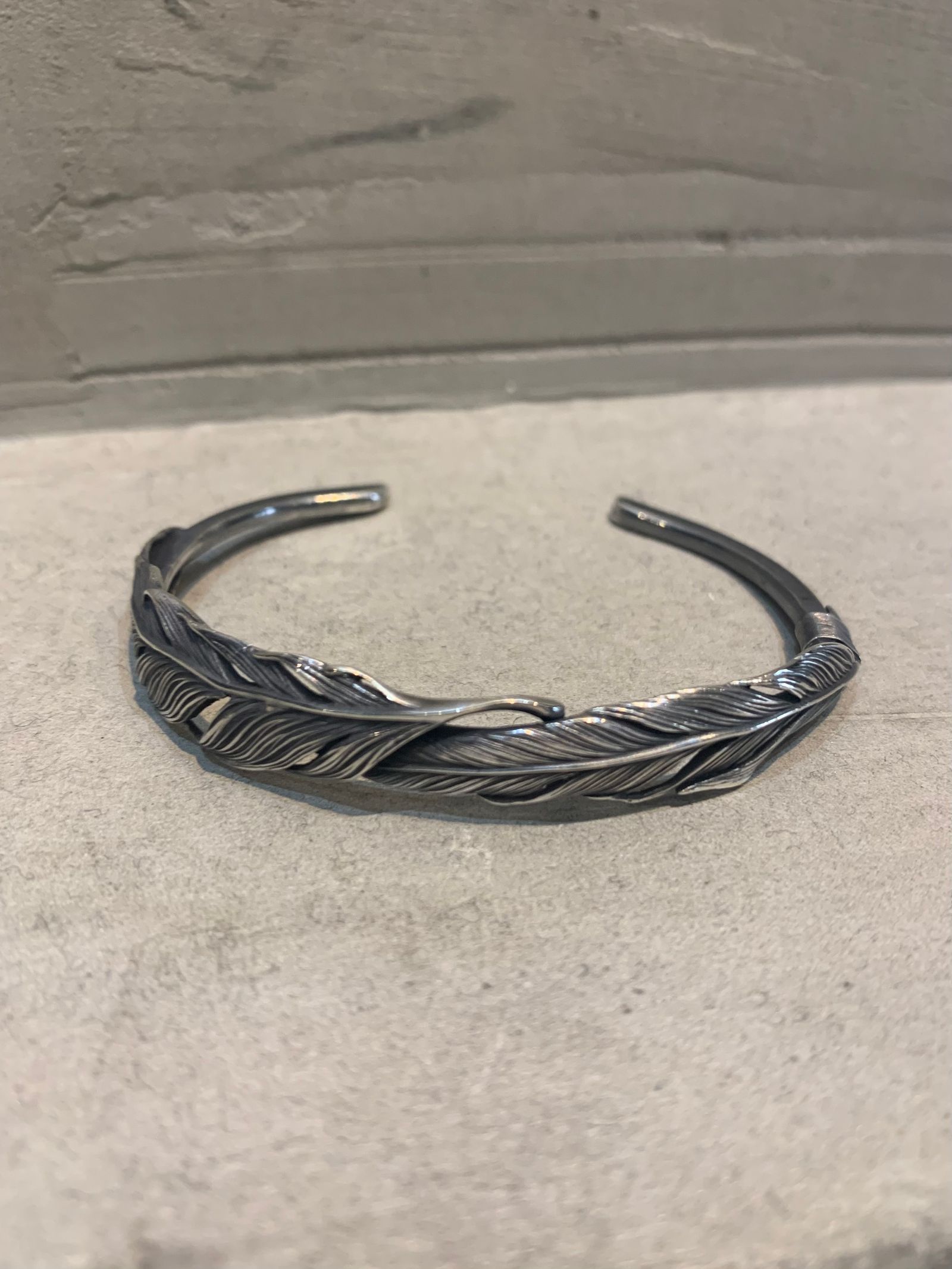 HARIM - ダブルフェザーバングル / double feather bangles / シルバー