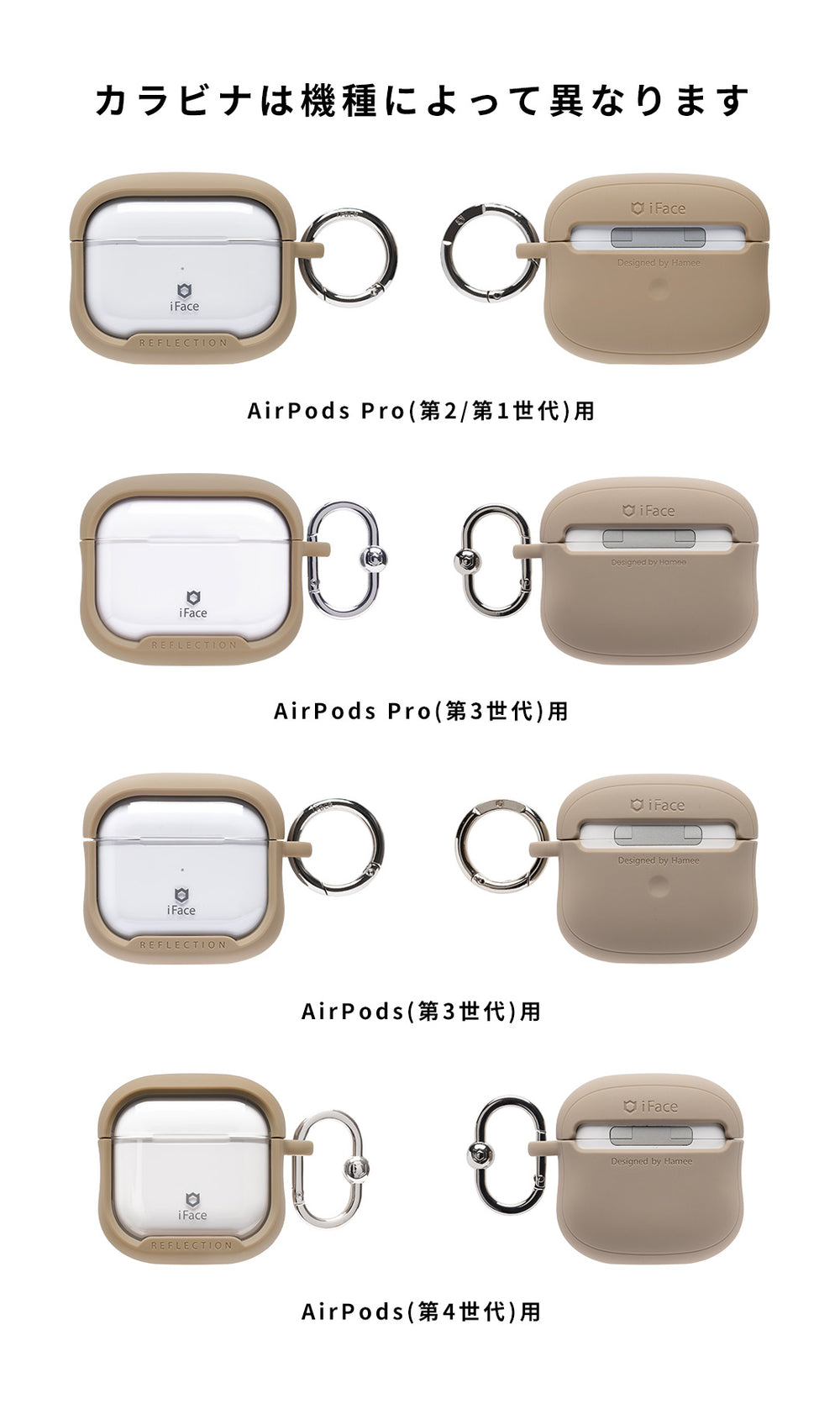 AirPods Pro(第3/2/1世代)/AirPods(第4/3世代)専用]iFace Reflection