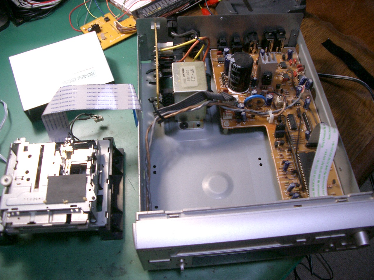 ONKYO MDレコーダー MD-105の修理