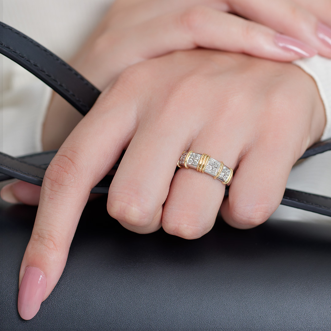 ダイヤモンド リング | SUWA | アニバーサリーバンドリング