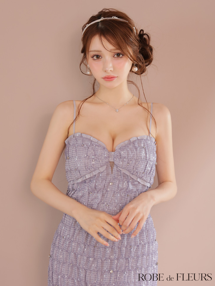 XSサイズあり【ROBE de FLEURS/ローブドフルール】スパンコール