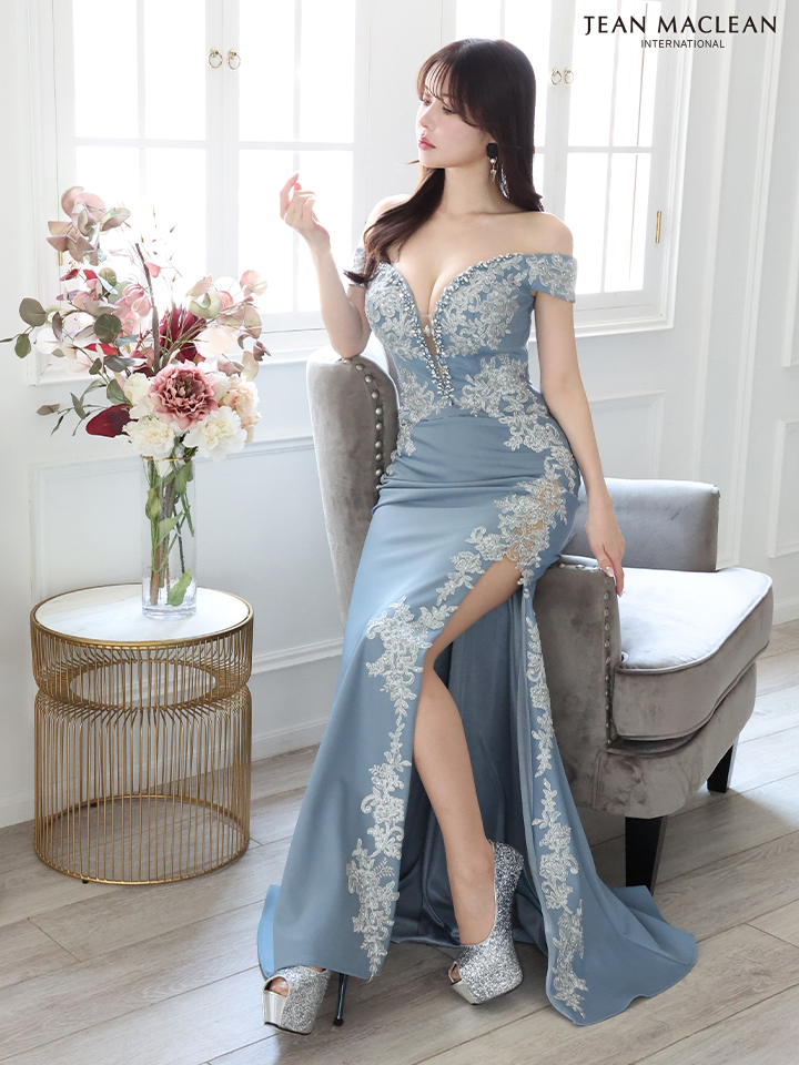 JEAN MACLEAN/ジャンマクレーン】オフショルダー/ 刺繍/ ビジュー