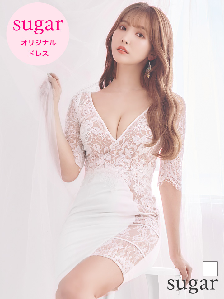 sugarオリジナルドレス☆ Lサイズあり!!【sugar】レース/ ワンカラー