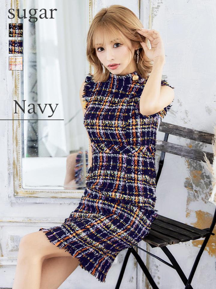 門りょうちゃん着用Lサイズあり【DEA./ディア】ノースリーブ/ ツイード